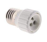 Adaptateur de douille E27 vers GU10 à visser - Compatible LED - Blanc - Zenitech
