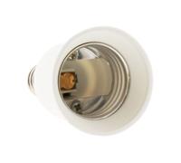 Zenitech - Adaptateur Douille Mâle E14 vers Femelle E27 - Convertisseur Pratique pour Ampoules - Compatible avec Lampes Intérieures - Matière Résistante - Blanc - 5 cm