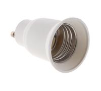 Adaptateur de douille GU10 vers E27 à baïonnette - ampoules LED et halogènes - Blanc - Zenitech