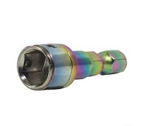 Adaptateur de douille hexagonale non magnétique de 8 mm avec manchon à bille en acier pour tournevis à douille dans des applications d'outillage de précision (A)