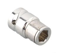Adaptateur de douille pour convertir des douilles en porte-embout hexagonal, 65 Mn en acier au chrome vanadium avec 6 tailles (1/4", 3/8", 1/2") pour - 1 pièce (3/8 x 8 mm)