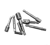 Adaptateur de douille pour perceuse avec barre d'extension hexagonale de 6,35 mm conçue pour pilote 12 38 14 s'adapte aux mandrins rapides et aux mandrins de perceuse standard, roulement à billes à