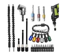 Adaptateur de douille pour perceuse | Extension magnétique flexible à libération rapide, porte-douille, porte-clés, pour conducteur de construction, électricien, charpentier, technicien, travaux