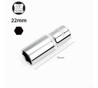 Adaptateur de douille profonde de 30,5 cm de long pour entraînement 1/2 avec tailles hexagonales essentielles pour une utilisation mécanique (22 mm)