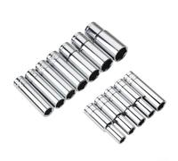 Adaptateur de douille profonde de 30,5 cm de long pour entraînement 1/2 avec tailles hexagonales essentielles pour une utilisation mécanique (12 mm)