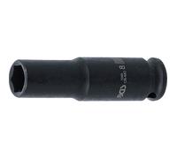 Adaptateur de douille - support de douille Bgs - 7268 - Douille à choc six pans longue - 6 3 mm (1/4'') - 8 mm