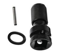 Adaptateur de douille télescopique 1/2 carré vers 1 sur 4 tiges hexagonales pour outils électriques, perceuse, mandrin, clé à cliquet, outil de conversion - Appareil haute résistance en acier noir (50