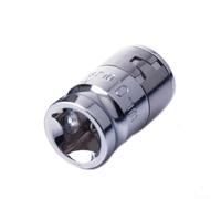 Adaptateur de douille vers porte-embout hexagonal fabriqué en acier au chrome vanadium pour compatibilité avec entraînement carré /4 3/8/2 (3/8 x 10 mm)