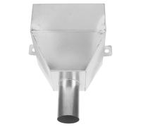 Adaptateur de Drainage de Gouttière 45 MM en Acier Inoxydable | Structure Intégrée, et Sortie Élargie Finition Brossée Argentée, pour Rénovation Toiture et Fortes Pluies
