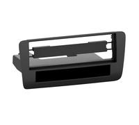 ACV Façade autoradio 1DIN compatible avec Audi A1 10-18 – Noir avec vide-poche