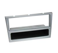 Adaptateur de façade 1-DIN avec vide poche compatible avec Opel chrome mat