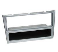 ACV Adaptateur de façade 1-DIN avec vide-poche compatible avec Opel chrome mat