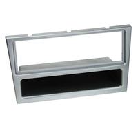 Adaptateur de façade 1-DIN avec vide poche compatible avec Opel chrome mat