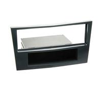 Adaptateur de façade 1-DIN avec vide poche compatible avec Opel Corsa D stealth noir