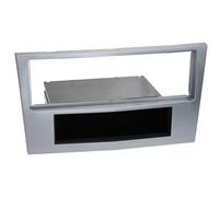 Adaptateur de façade 1-DIN avec vide poche compatible avec Opel "new" chrome mat
