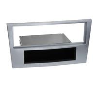 Adaptateur de façade 1-DIN avec vide poche compatible avec Opel "new" chrome mat