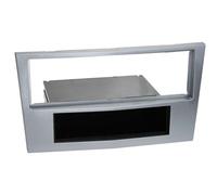 Adaptateur de façade 1-DIN avec vide poche compatible avec Opel "new" chrome mat