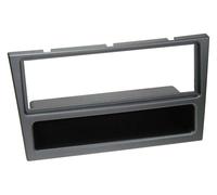 Adaptateur de façade 1-DIN avec vide poche compatible avec Opel/Renault charbon