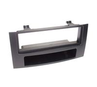 Adaptateur de façade 1-DIN avec vide poche compatible avec VW Touareg / T5 noir