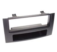 Adaptateur de façade 1-DIN avec vide poche compatible avec VW Touareg / T5 noir