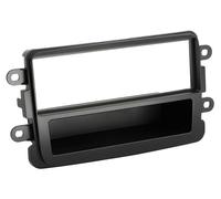 Adaptateur de façade 1-DIN compatible avec Dacia Dokker / Duster / Lodgy noir