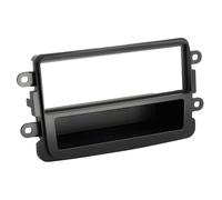Adaptateur de façade 1-DIN compatible avec Dacia Dokker / Duster / Lodgy noir