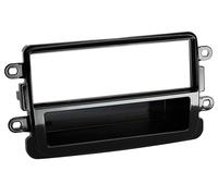 Adaptateur de façade 1-DIN compatible avec Dacia Dokker / Duster / Lodgy noir pi