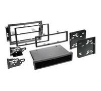 Adaptateur de façade 2-din avec vide poche chrysler / jeep noir Noir G