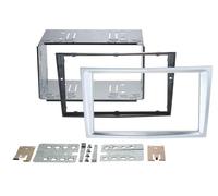 Adaptateur de façade 2-DIN pour Astra / Corsa D / Zafira chrome mat