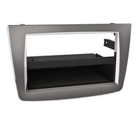 Adaptateur de façade 2-DIN pour avec vide poche Alfa Romeo Mito gris