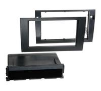 Adaptateur de façade 2-DIN pour avec vide poche Audi A4 / Seat Exeo noir