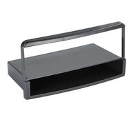 Adaptateur de façade 2-DIN pour avec vide poche Ford noir