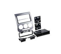 Adaptateur de façade 2-din pour avec vide poche mazda 5 2005 >2010 gris