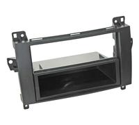 Adaptateur de façade 2-DIN pour avec vide poche Mercedes noir