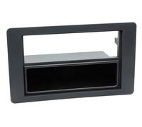 Adaptateur de façade 2-DIN pour avec vide poche Saab 9.5 2005 > noir
