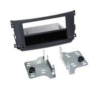 Adaptateur de façade 2-DIN pour avec vide poche Smart ForTwo 2010 > noir