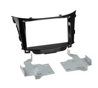Facade autoradio 2DIN compatible avec Hyundai i30 ap12 Sans nav. Noir brillant