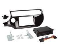 Adaptateur de façade 2-DIN pour Inbay pour KIA Rio 03/2015 > noir piano