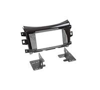 Adaptateur de façade 2-din pour nissan navara (np300) 2016-> > noir piano