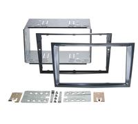 Adaptateur de façade 2-DIN pour Opel Corsa D noir mat
