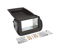 Adaptateur de façade 2-DIN pour Peugeot / Fiat noir