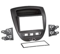 ACV Kit support autoradio Adaptateur façade 2-DIN Toyota Aygo/Citroën C1/Peugeot 107 05> Noir