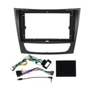 Adaptateur De Façade D'autoradio 9" avec Câble d'alimentation Et Boîtier Canbus pour Mercedes pour Benz Classe E W211 E200 E220 E300 E350 E240