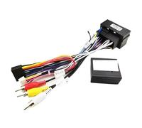 Adaptateur de faisceau d'autoradio, décodeur Bus CAN, connecteur RCA, prise 16 broches vers câble câblage 52, for, Renegade, Cherokee, Compass(Cable)