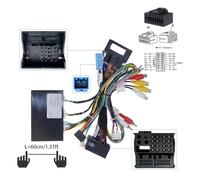 Adaptateur de faisceau de câbles 16 broches pour voiture, décodeur, câble d'alimentation pour autoradio Android, Compatible Pour Volvo S60 XC60 V60 V40 OD-VOLVO-001(Full Set BSJ LDVS)