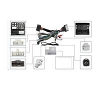 Adaptateur de faisceau de câbles 16 broches pour voiture, décodeur Compatible Pour Benz EC GLK X204 GLC X253 2012-2015, câble d'alimentation pour autoradio Android(OD-BZ-001)