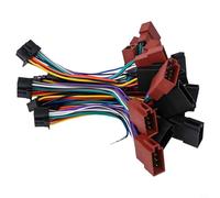 Adaptateur de faisceau de câbles audio CD Tail Line à 16 broches, sans perte, connecteur de conversion ISO en plastique et métal, longueur 185 mm, pour véhicules avec prise 16 broches
