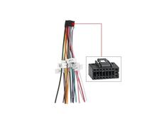 Adaptateur de faisceau de câbles audio pour autoradio Android universel, 16 broches, câble ISO, connecteur stéréo automatique(Cable 16Pin)
