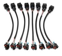 Adaptateur de faisceau de câbles d'injecteur de carburant 8 pièces Compatible With Jetronic EV1 vers Mini Multec 2, accessoires de remplacement