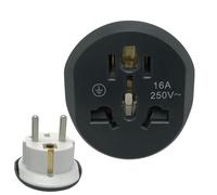 Adaptateur de fiche de Type F - Adaptateur de Puissance compacte de l'Allemagne, Chargeur Multi-Pays | Accessoire de Voyage pour l'europe Islande Espagne Italie France